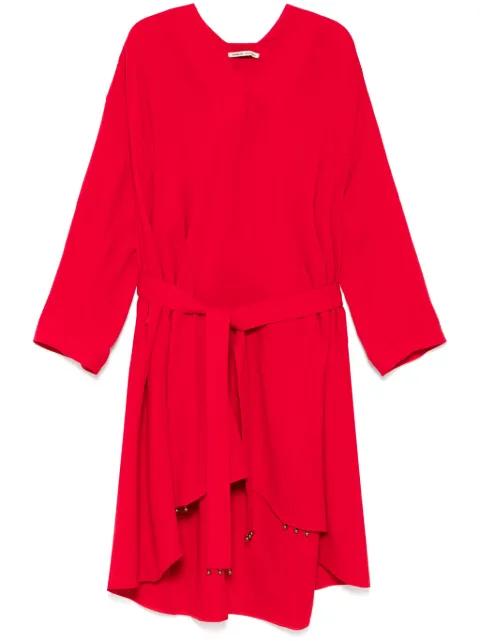 v-neck dress by SAMUEL GUI YANG