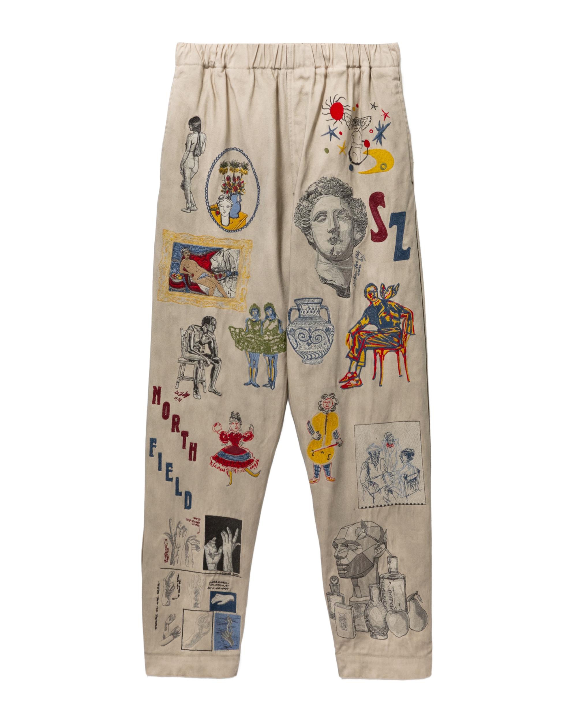 Embroidered pants by SAMUEL ZELIG