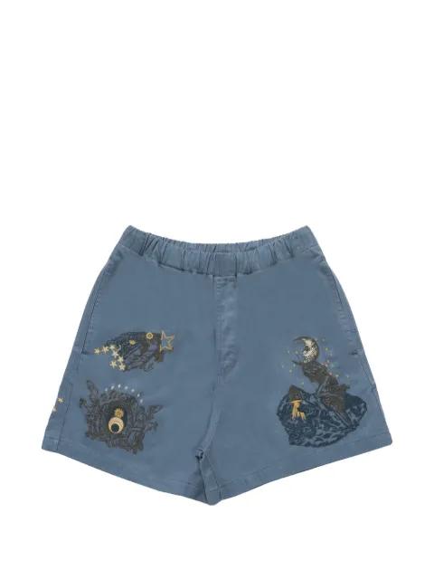 La Luna embroidered shorts by SAMUEL ZELIG