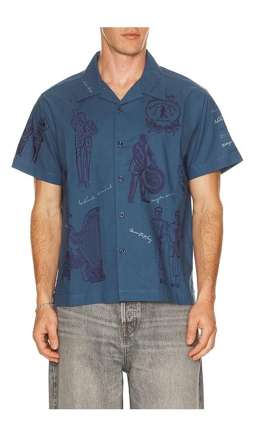 Samuel Zelig Orchestra Camp Shirt in Blue by SAMUEL ZELIG