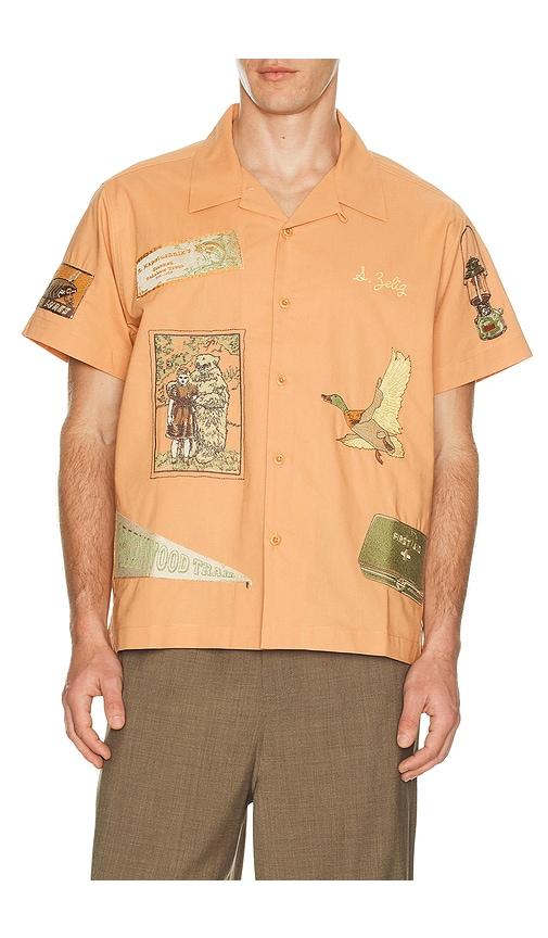 Samuel Zelig Trail Camp Shirt in Orange by SAMUEL ZELIG