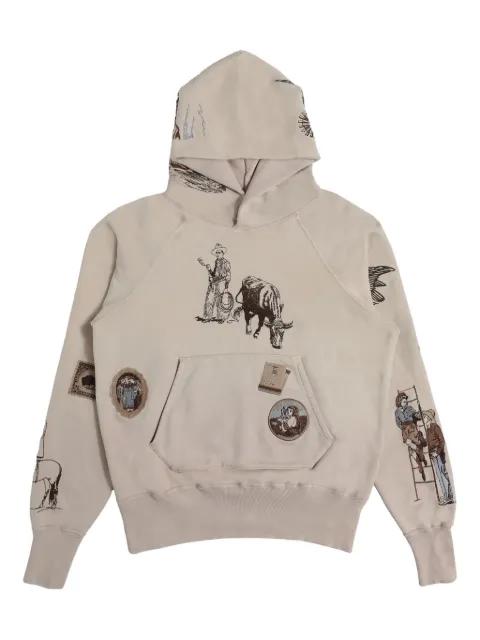 embroidered western hoodie by SAMUEL ZELIG