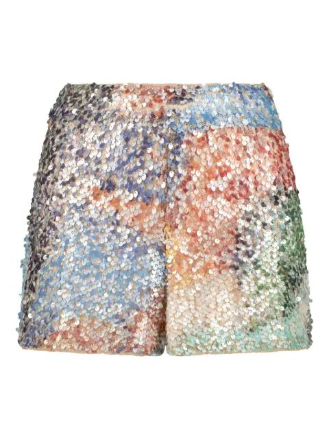 Chronos sequin shorts by SANA OSMANI