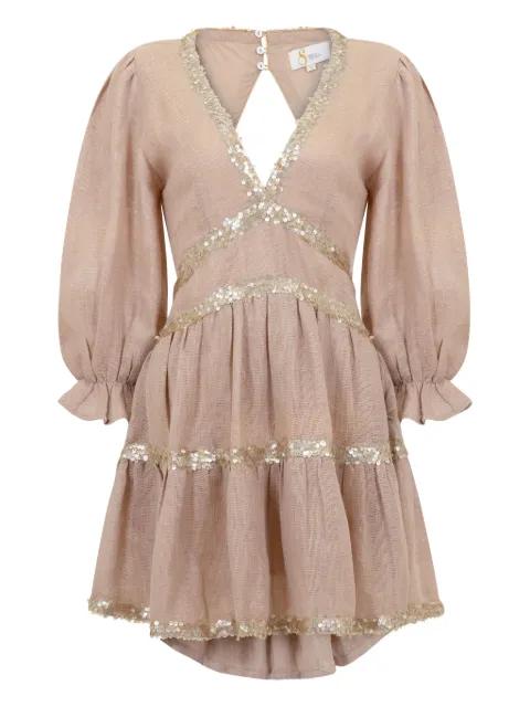 Miriam open-back mini dress by SANA OSMANI