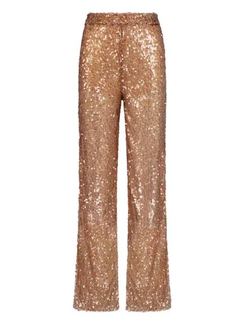 Priapre sequin side-split trousers by SANA OSMANI