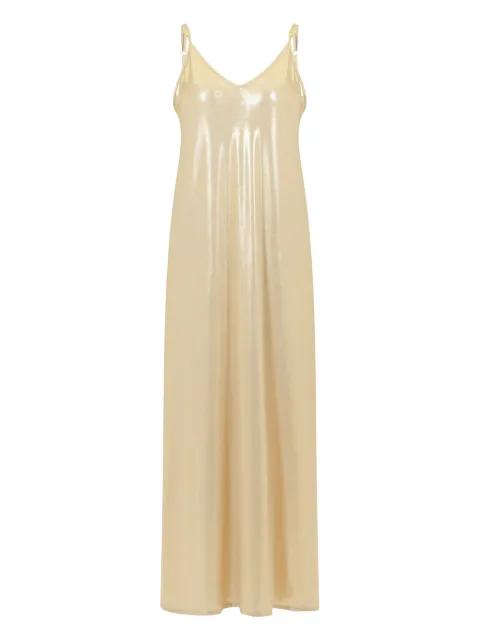 illo slip midi dress by SANA OSMANI