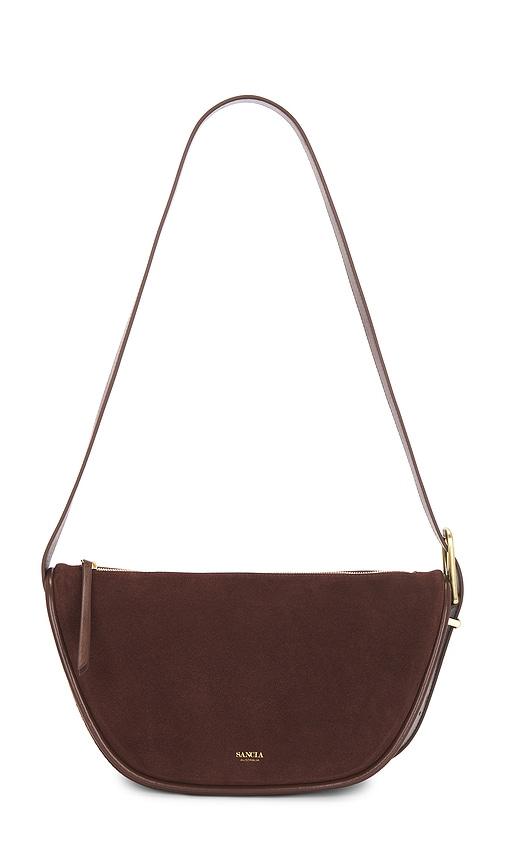 Sancia The Osimo Shoulder Bag in Chocolate by SANCIA