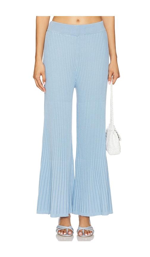 Sancia The Riley Knit Pants in Blue by SANCIA