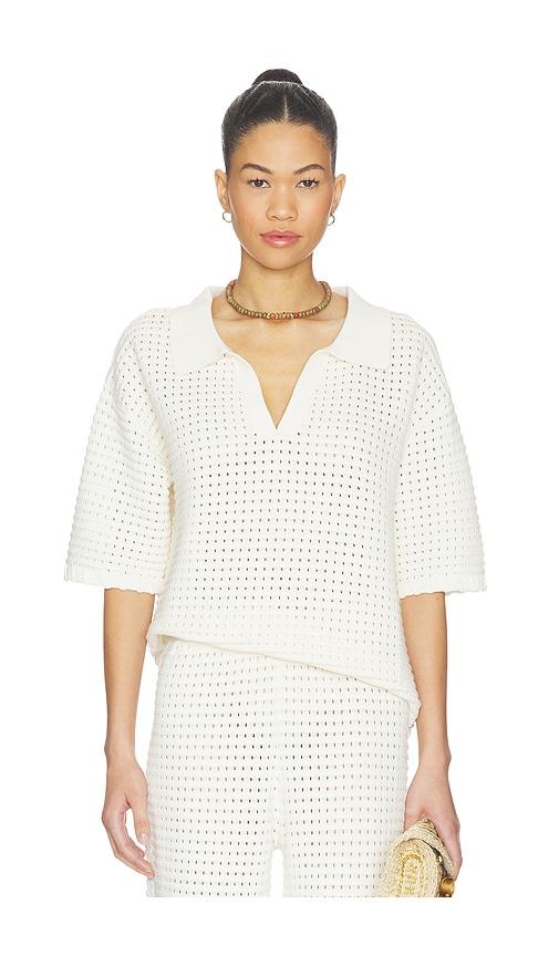 Sancia The Zarni Knit Shirt in White by SANCIA