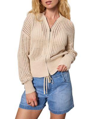 Laguna Openwork Bomber Sweater by SANCTUARY