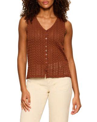 No Rush Button Front Tank by SANCTUARY