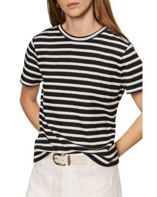 Perfect Textured Striped Tee by SANCTUARY
