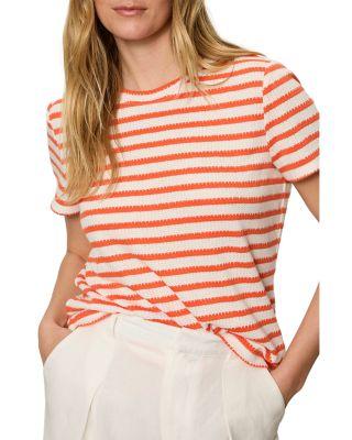 Perfect Textured Striped Tee by SANCTUARY