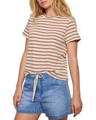 Perfect Textured Striped Tee by SANCTUARY
