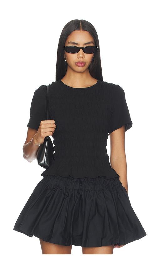 Sanctuary Better Together Smocked Top in Black by SANCTUARY