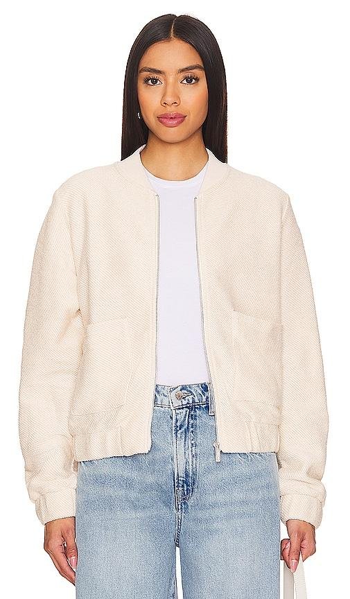 Sanctuary Casey Knit Bomber in Beige by SANCTUARY