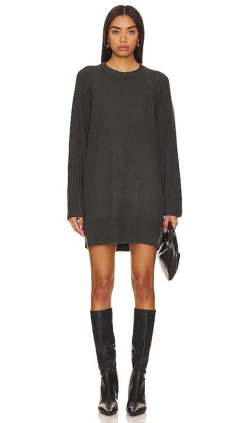 Sanctuary City Girl Sweater Dress in Charcoal by SANCTUARY