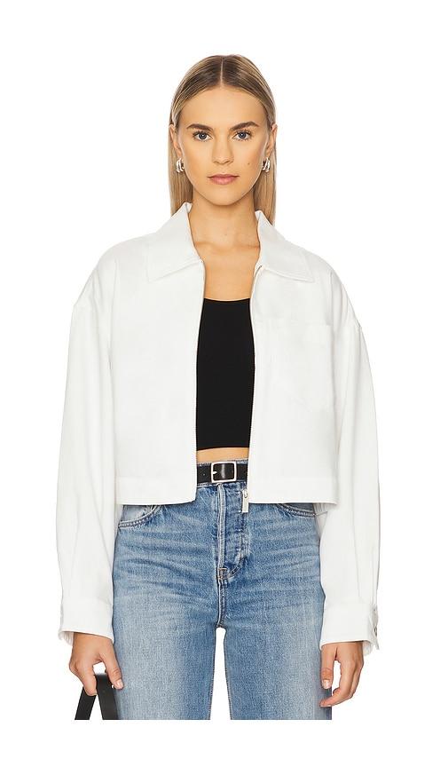 Sanctuary Cropped Paper Boy Jacket in White by SANCTUARY