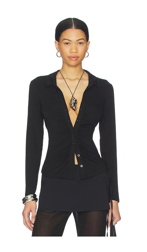 Sanctuary Dream Girl Button Up Shirt in Black by SANCTUARY