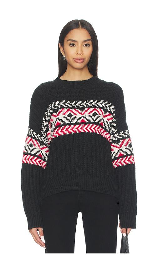 Sanctuary Intarsia Sweater in Black by SANCTUARY