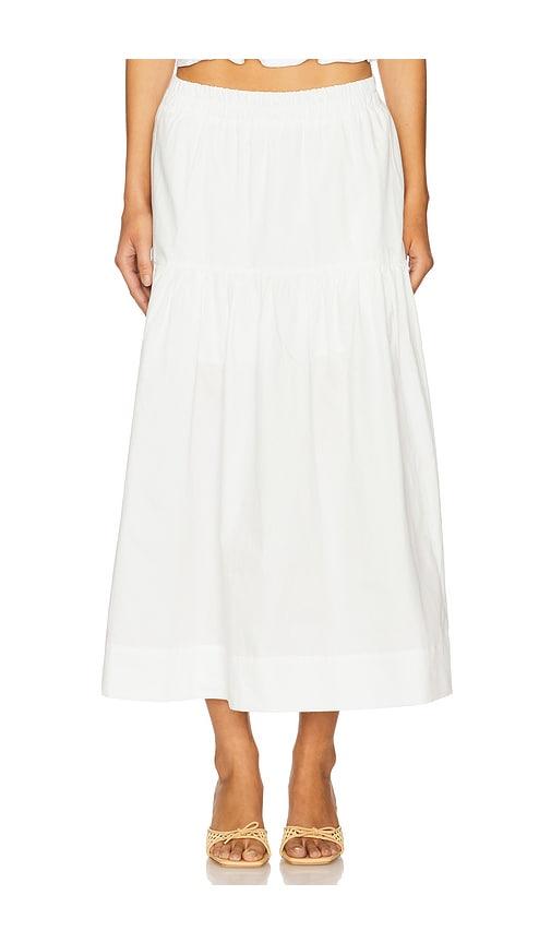 Sanctuary Poplin Prairie Skirt in White by SANCTUARY