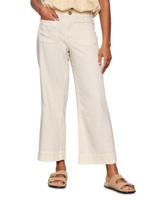 Soft Marine Wide Leg Crop Pants by SANCTUARY