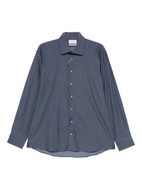 mélange-effect shirt by SAND