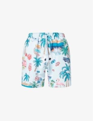 Vegas brand-embroidered swim shorts by SANDBANKS