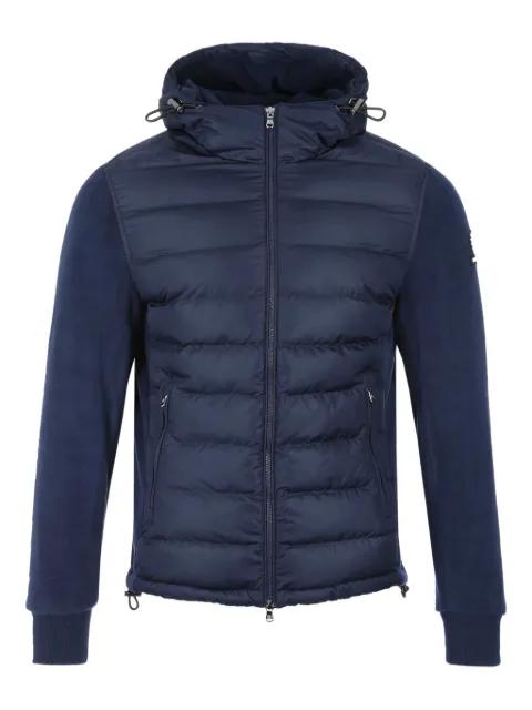 fleece-paneled quilted padded jacket by SANDBANKS