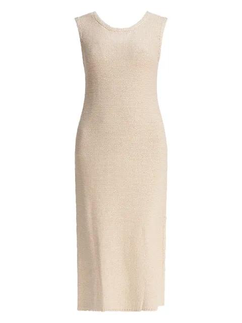 knitted midi dress by SANDBEIGE