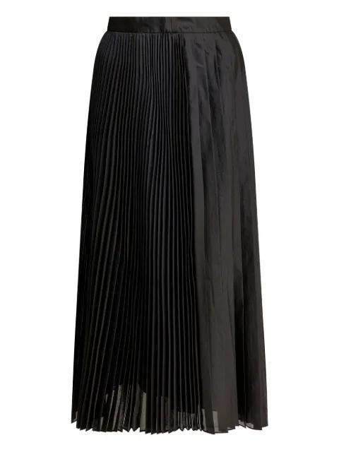 pleated midi skirt by SANDBEIGE