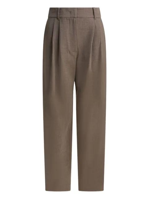 pleated trousers by SANDBEIGE