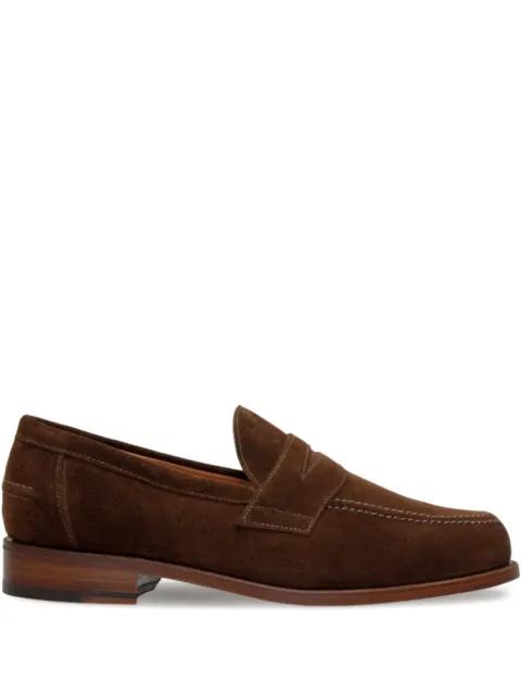 Aldwych suede penny loafers by SANDERS