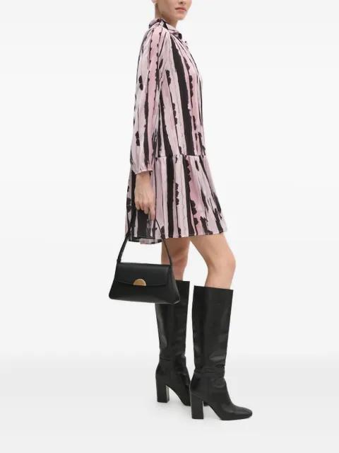 abstract-print pleated shirt dress by SANDRO FERRONE