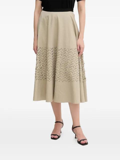 circle-cut A-line midi skirt by SANDRO FERRONE