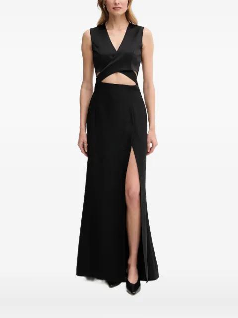 cut-out V-neck top by SANDRO FERRONE