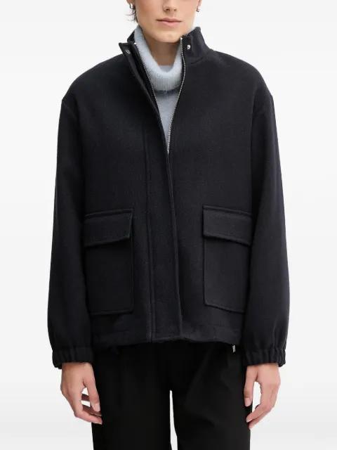 flap-pocket zip jacket by SANDRO FERRONE