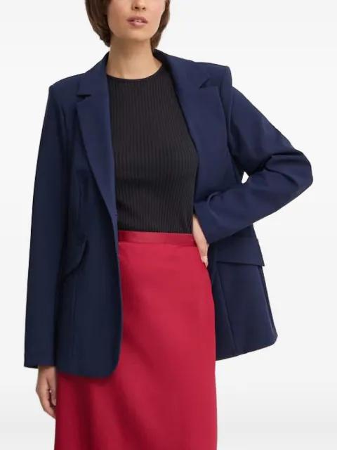 flap-pockets single-breasted blazer by SANDRO FERRONE
