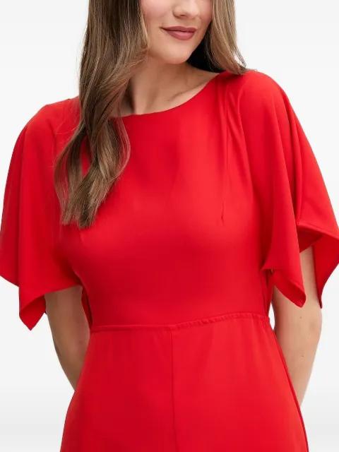 flutter-sleeve midi dress by SANDRO FERRONE