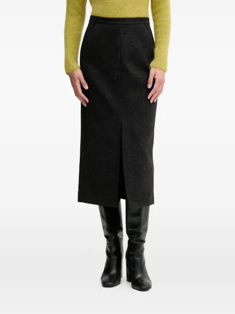 front-slit midi skirt by SANDRO FERRONE