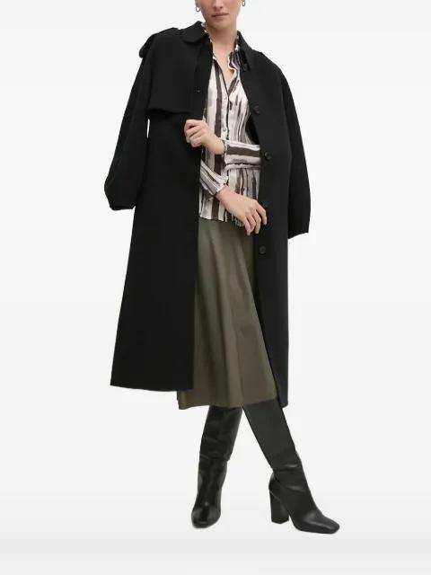 pleated abstract-print blouse by SANDRO FERRONE