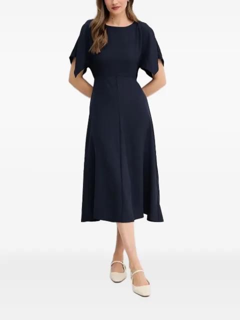 short-sleeve A-line midi dress by SANDRO FERRONE