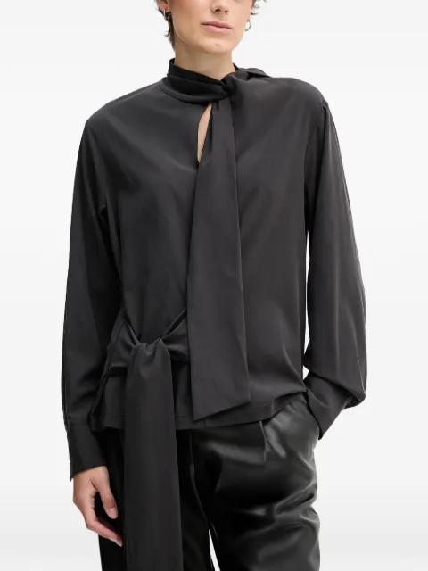 tie-neck blouse by SANDRO FERRONE
