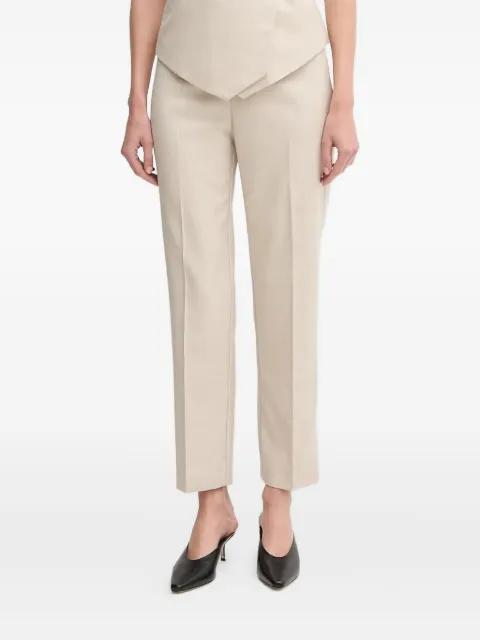 wrap-front darted trousers by SANDRO FERRONE