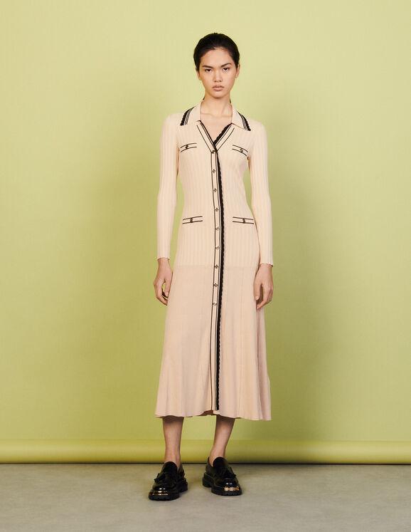 Alexandrine - Long knitted tank dress by SANDRO PARIS Alexandrine - Long knitted tank dress by SANDRO PARIS