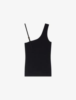 Asymmetric Slim-Fit Stretch-Knit Jumper by SANDRO PARIS