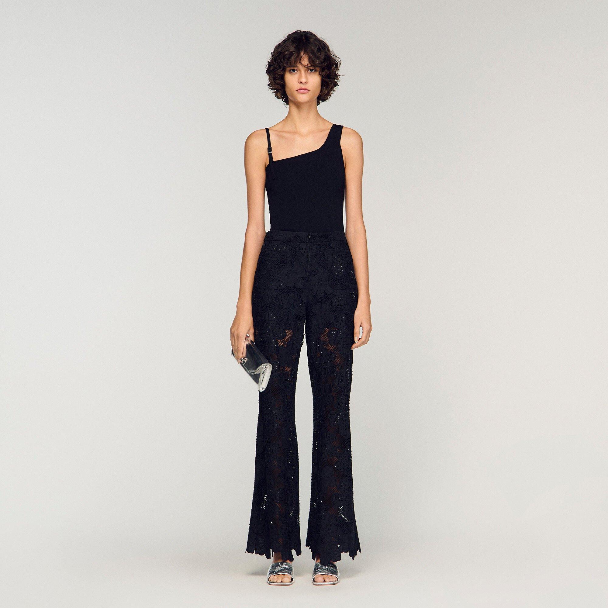Asymmetric knit top by SANDRO PARIS