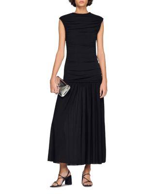 Azalea Draped Maxi Dress by SANDRO PARIS