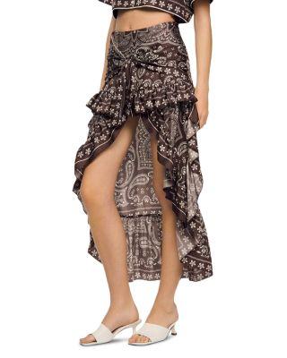 Bandana Print Short Skirt by SANDRO PARIS
