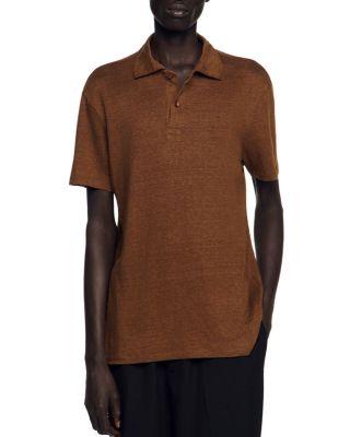 Beach Linen Polo Shirt by SANDRO PARIS